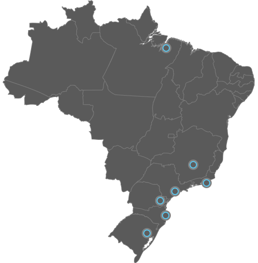 Mapa de cobertura Choice no Brasil