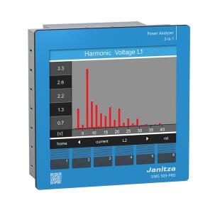Analisador de energia UMG 509-PRO 4 canais de tensão até 600V 6 canais de corrente com RCM Mem 256MB RS485 Profibus Ethernet Alimentação 24 VCC