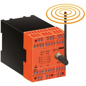 Rele de Segurança Wireless BI6910.03/00MF9 para Interruptor de Liberação Até 200m 3NA Cat.4 DC 24V