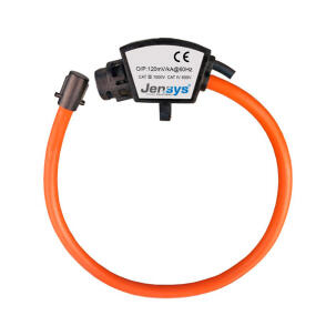 Transformador de Corrente flexível tipo bobina Rogowski JBR-100 Razão 100 mV/kA Precisão 0,5% Cabo 2 m