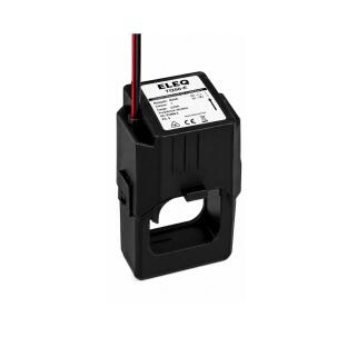 Transformador de corrente bipartido ELEQ 4Q5E62 com relação 400/5A, classe de precisão 1, abertura de 42mm, instalação clip-on, cabo de 3 metros, proteção IP20 e aplicação em medição e monitoramento de corrente elétrica
