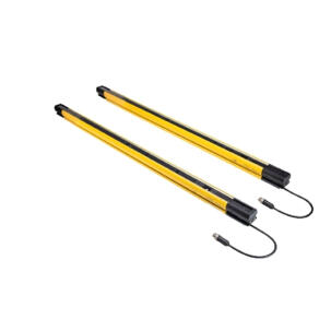 Grade de Luz de Segurança SLG4-B3-0800 3 Feixes Altura 800mm 0,5 ~ 70m 2 x OSSD Aluminio IP67 Conector M12 DC 24V Cat.4