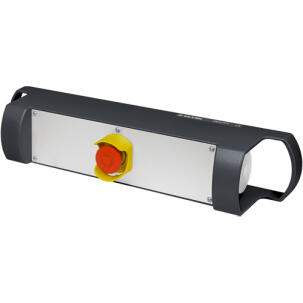 Comando Bimanual 060C2MA com Botões de Minimo Esforço 2 x 1NA+1NF com Emergencia 2NF Aluminio IP69K