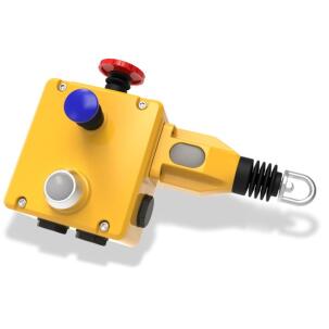 Chave de Emergência por Cabo 141005AS - GLHL Até 100m 2NA+4NF Alumínio IP67 com Led DC 24V com Emergência Cat.4