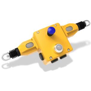 Chave de Emergência por Cabo 141029AS - GLHD Até 200m 2NA+4NF Alumínio IP67  com Led DC 24V Cat.4