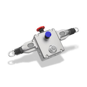 Chave de Emergência por Cabo 145001AS - GLHD-SS Até 200m 2NA+4NF Inox IP69K com Led DC 24V com Emergência Cat.4