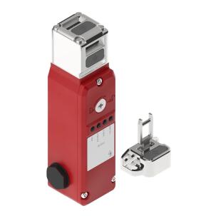 Chave de Segurança com Trava por Mola 455001HFZ - KLP-Z 2NA+4NF Plástico IP67 Solenoide DC 24V Atuador Flexível RFID Cat.4