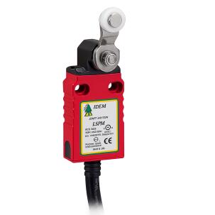 Fim de Curso de Segurança 170013 - LSPM-RL 1NA+2NF Plastico IP67 Alavanca com Rolete Cabo 2m