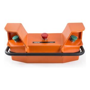 Comando Bimanual CEKP1 com Botões de Minimo Esforço 2 x 1NA+1NF com Emergencia 2NF Metal IP65