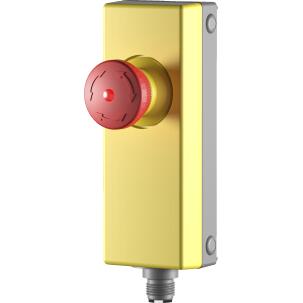 Botoeira com Emergência MBM128_FRVKLOO 2NF Plástico IP65 Conector M12