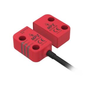 Sensor de Segurança Magnetico ANATEL RFID 417004 - MPZ-A 1NA+2 x OSSD Plastico IP67 LED Conector M12 Esquerda