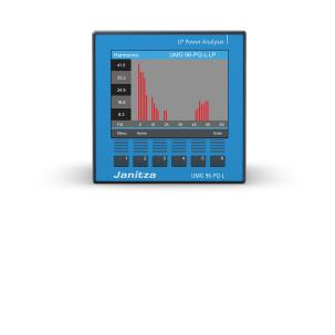 Analisador de energia UMG 96PQ-L-LP Classe S Painel 3 Canais de Tensão 4 Canais de Corrente Low Power 90-277VCA RS485 I/O 3/3