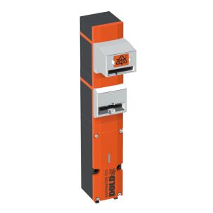Chave Trapped Key RXK01M/K 2NAF+1NF Plástico IP65 Acionamento por Lingueta 2000N Chave Inserida Lingueta Livre