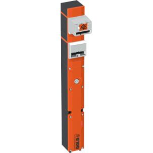 Chave Trapped Key ZRHB01M/K 3NAF+3NF Plástico IP65 Acionamento por Lingueta 2000N Solenoide 24V cc/ca Lingueta Removida Chave Livre