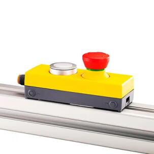 Botoeira com Emergência e Botão de Pulso MBM128_NOOITI 1NA+2NF Plástico IP65 Conecor M12