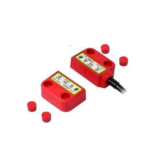 Sensor de Segurança Magnetico Codificado 114118 - MPC 3NF Plastico IP69K LED Cabo 5m Direita