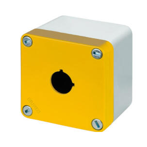 Botoeira Alumínio 040C0808-6GP1 1 Furo 22mm Amarela Sem Entrada de Cabos IP69K