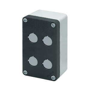 Botoeira Alumínio 040C0814-6EP4 4 Furos 22mm Cinza Entrada de Cabos M20 IP69K