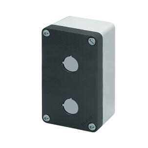 Botoeira Alumínio 040C0814-6P2 2 Furos 22mm Cinza Sem Entrada de Cabos IP69K