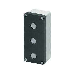Botoeira Alumínio 040C0820-6P3 3 Furos 22mm Cinza Sem Entrada de Cabos IP69K