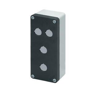 Botoeira Alumínio 040C0820-6P4C 4 Furos 22mm Cinza Sem Entrada de Cabos IP69K