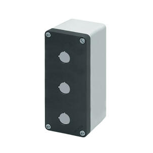 Botoeira Alumínio 040C0820-8P3 3 Furos 22mm Cinza Sem Entrada de Cabos IP69K