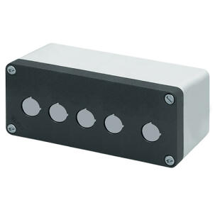 Botoeira Alumínio 040C0820-8P5LC 5 Furos 22mm Cinza Sem Entrada de Cabos IP69K
