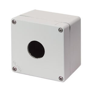 Botoeira Alumínio 040C0909-7S1 1 Furo 30mm Cinza Sem Entrada de Cabos IP69K