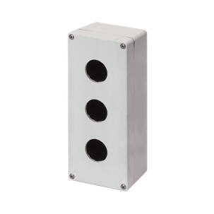 Botoeira Alumínio 040C0920-7ES3 3 Furos 30mm Cinza Entrada de Cabos M20 IP69K