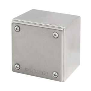 Botoeira Inox 040X0808-8 Sem Furação Polida Sem Entrada de Cabos IP69K