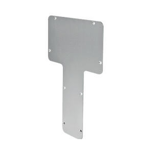 Placa em Alumínio 060PPM para Botoeira 060P Sem Furação Cinza