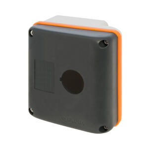 Botoeira Plástica 080E90-P1 1 Furo 22mm Cinza Sem Entrada de Cabos IP69K