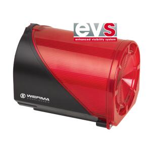 Sinalizador Audiovisual LED 444.110.67 1 Cor Vermelho Buzzer 114dB 110mm 115 Vca IP65