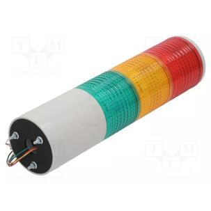 Coluna Luminosa LED ST80ML-WS-3-24-RAG 3 Cores Vermelho / Amarelo / Verde 60mm 24 Vcc IP65