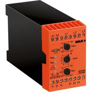 Relé de monitor de fase BD9080.12/61 3AC 400 Vca 400Vca 0,1-5 s 2 NAF