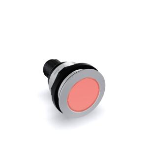 Botão de Pulso Vermelho Iluminado STLI_C005_RT 1NA Plástico 22mm IP67 24 V cc/ca Conector M12