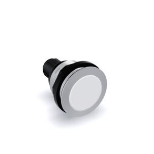 Botão de Pulso Branco STOI_C008_WS 1NA+1NF Plástico 22mm IP67 Conector M12