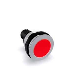 Botão de Pulso Vermelho STOI_C008_RT 1NA+1NF Plástico 22mm IP67 Conector M12