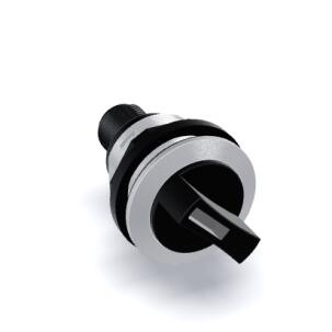 Seletora SWAOI_C008 2 Posições Fixas 1NAF Plastico 22mm IP67 Conector M12