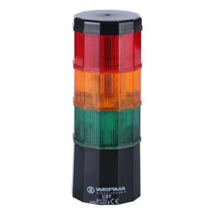 Coluna Luminosa LED 696.039.75 3 Cores Vermelho / Amarelo / Verde Buzzer 85dB 60mm 24 V cc/ca IP40
