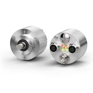 Encoder Absoluto Rotativo EXM58S-13-14-PT4-10-PT-A Singleturn-13 bits Multiturn-14 bits Profinet Eixo-Sólido 10mm 5 - 30 Vcc IP65