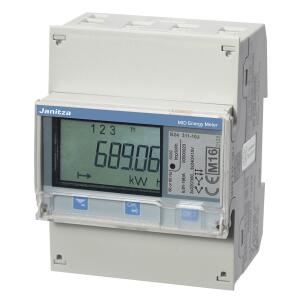 Medidor de energia B24 312-10J Classe 1 Trilho DIN RS485 Certificação MID
