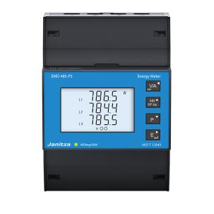 Medidor de energia EMD 485-P3 Trilho DIN 3 Canais de Tensão 3 Canais de Corrente 100A Modbus