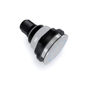 Botão de Pulso Azul Iluminado STLRBI_C005 1NA Plástico 22mm IP67 24 V cc/ca Conector M12