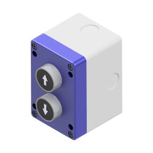Botoeira Wireless SW21-001-RFH9 Enocean 2 Botões de Pulso  IP65 902MHz