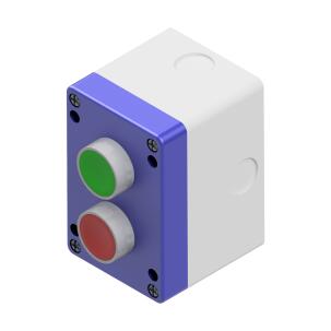 Botoeira Wireless SW21-003-RFH9 Enocean 2 Botões de Pulso Metálico IP65 902MHz