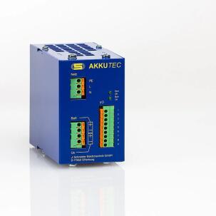 Fonte UPS Bateria  AKKUTEC 2403  Saída 24 Vcc 2,85 A  Entrada 230 Vca  IP20