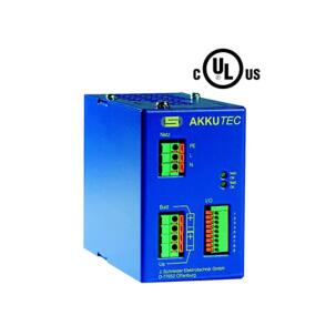 Fonte UPS Bateria  AKKUTEC 2402  Saída 24 Vcc 2 A  Entrada 115/230 Vca  IP20