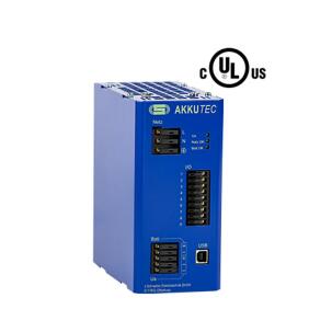 Fonte UPS Bateria  AKKUTEC 2405 USB  Saída 24 Vcc 5 A  Interface USB  Entrada 115/230 Vca