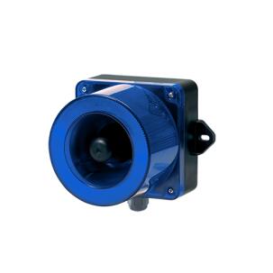 Sinalizador Audiovisual LED QWCD35-110/220-B 1 Cor Azul Buzzer 115dB 130mm 115-230 Vca IP66